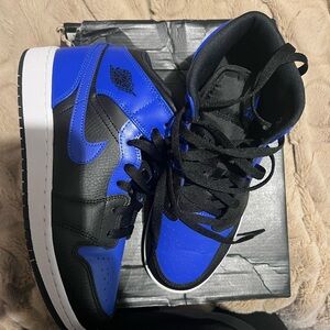 Jordan Kids' Sneakers Black and Royal Blue